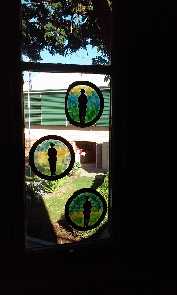 ANZAC stained glass